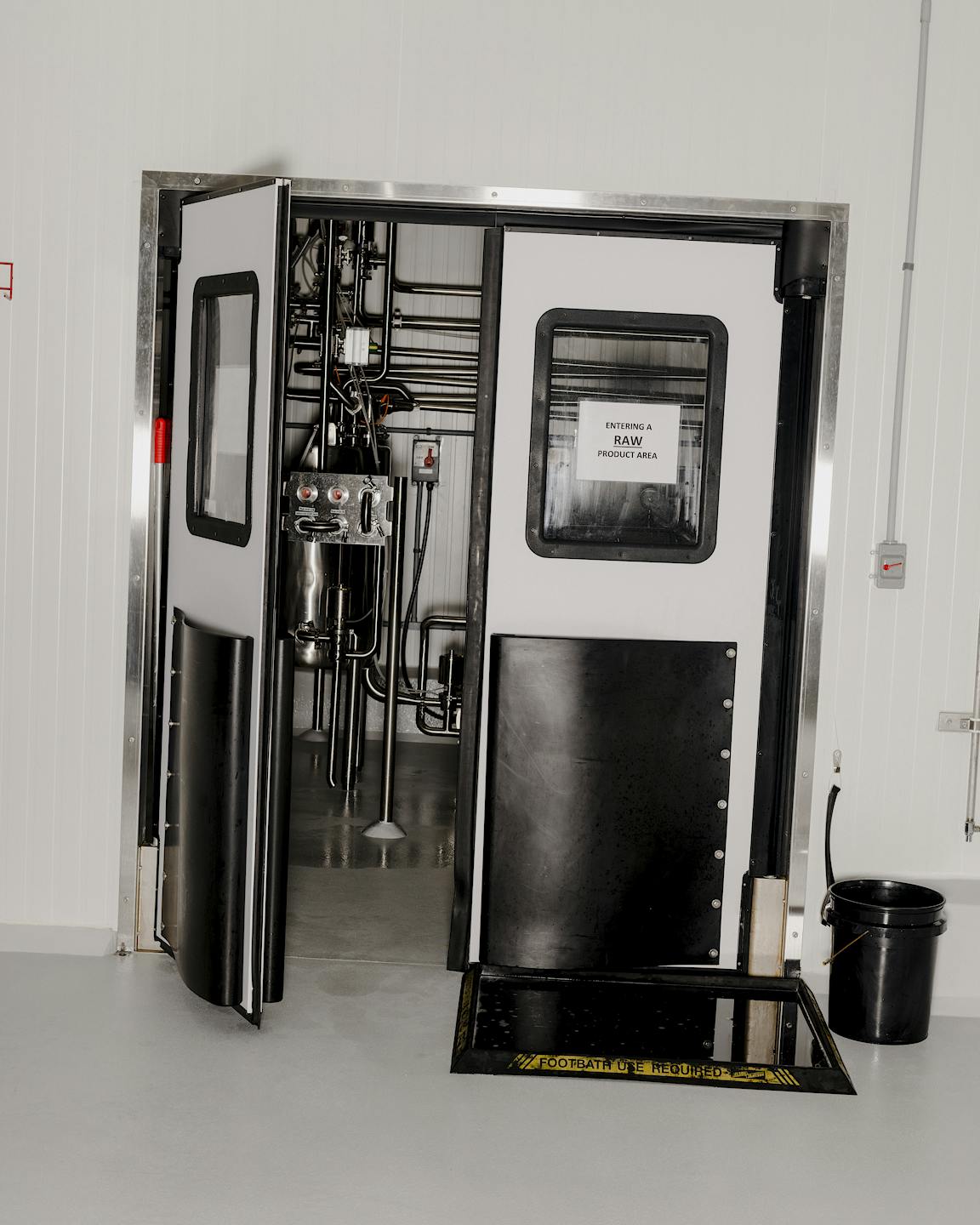 A doorway entry to the creamery.